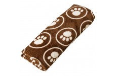 Ethical Snuggler Paws/Circle Blanket Chocolate 30X40