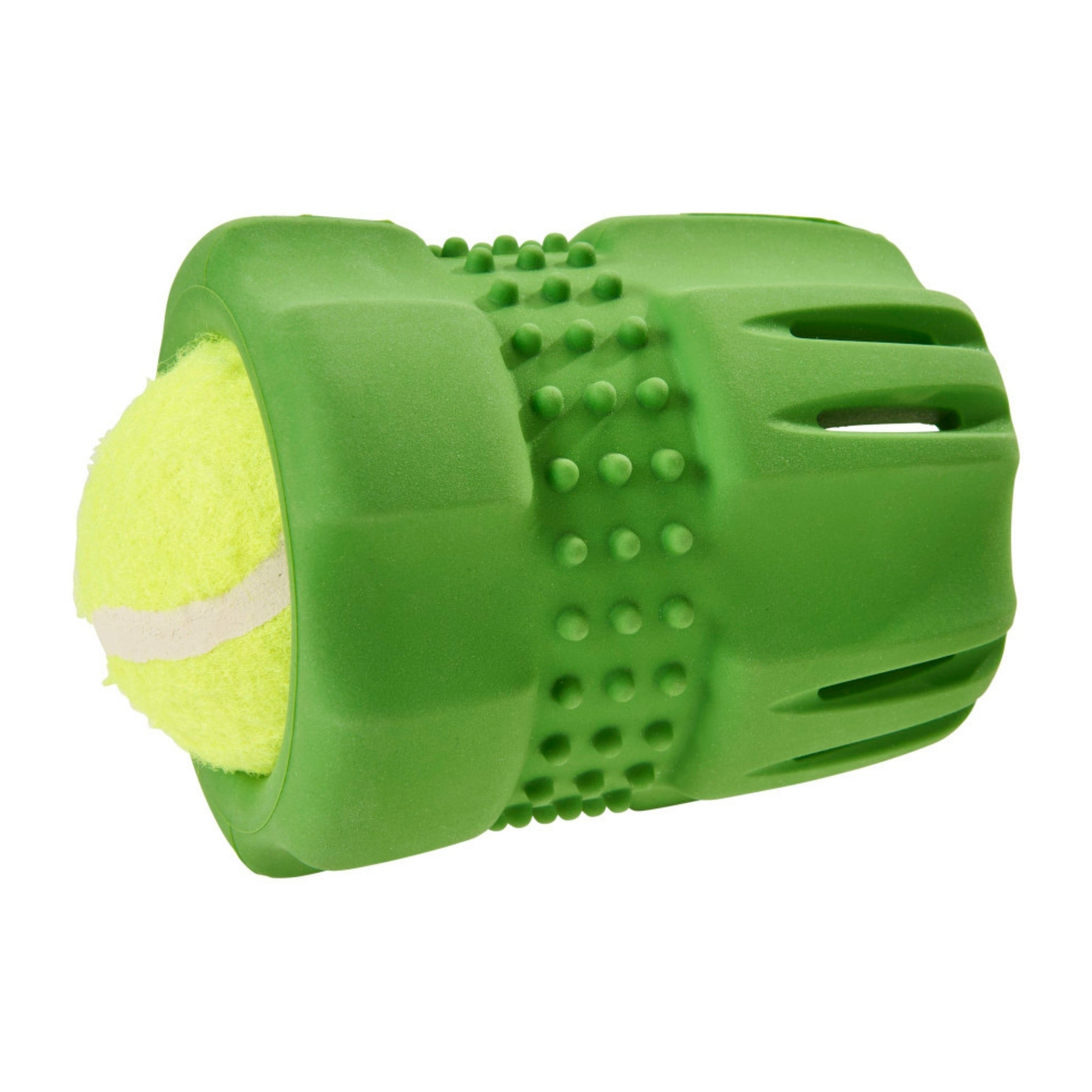 Spot Barrett Tough Tennis Jumble Dog Toy Green, Green, blank/LG