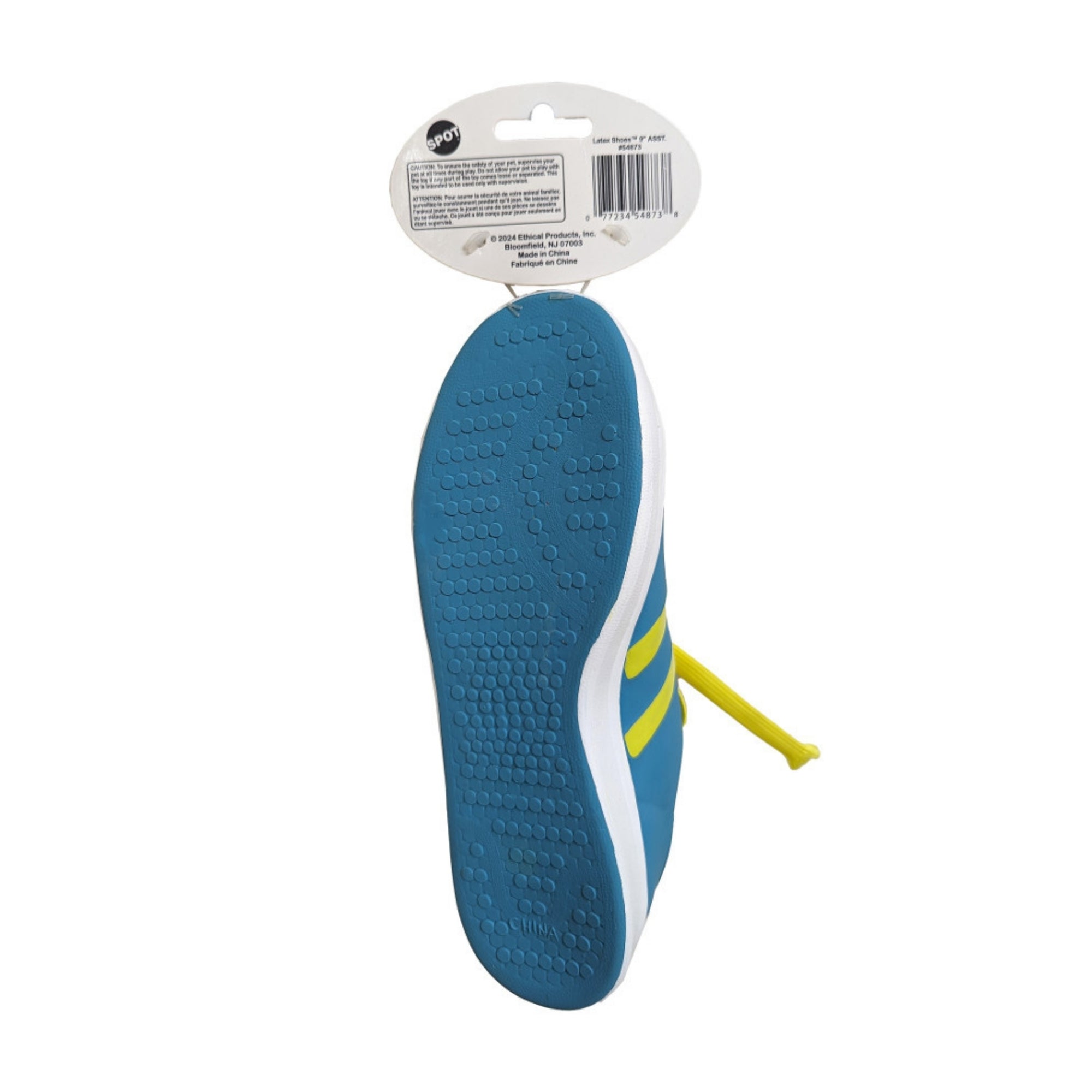 Spot Latex Shoes Dog Toy Assorted, blank/9 in