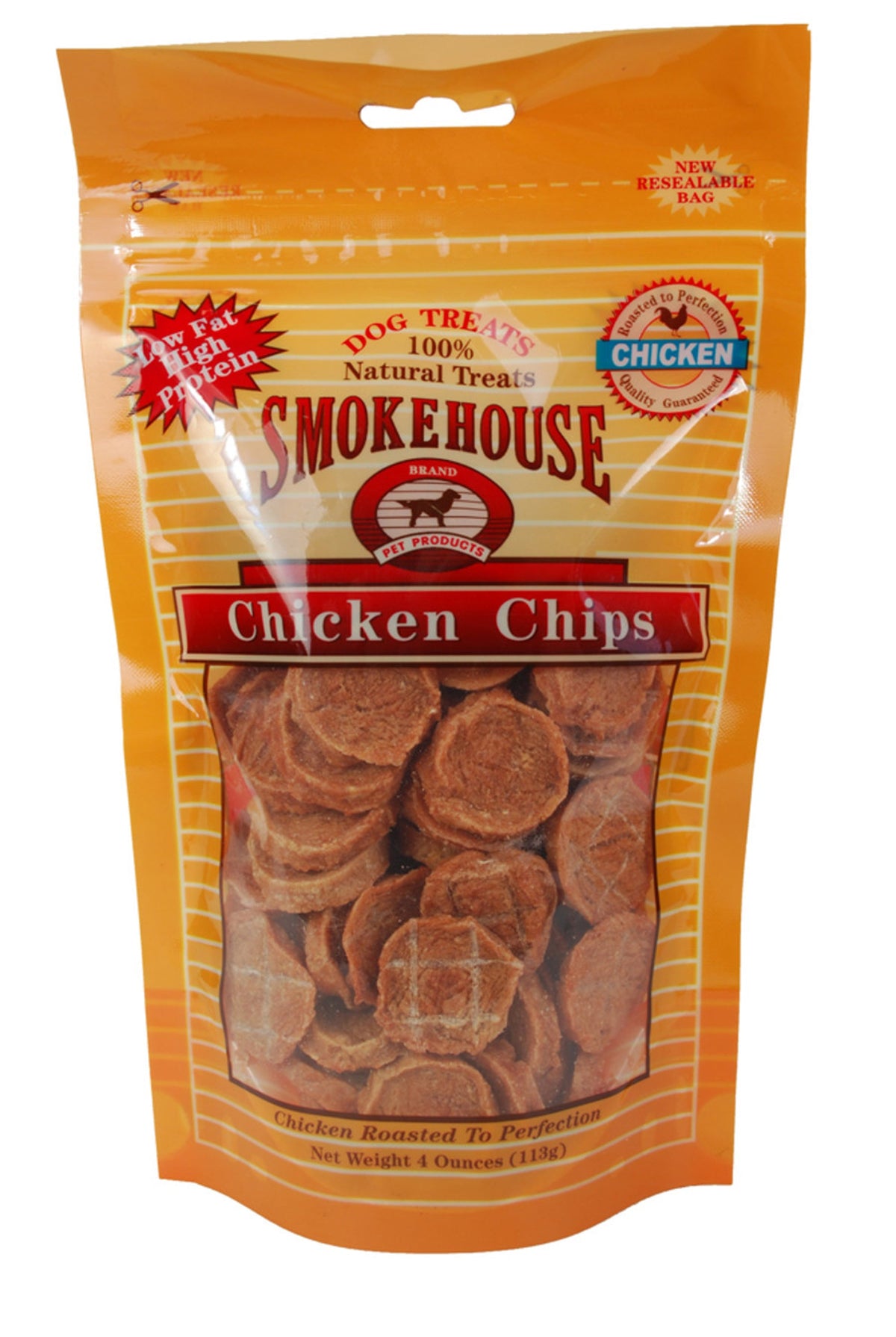 Smokehouse Chicken Chips Small 4oz reseal bag