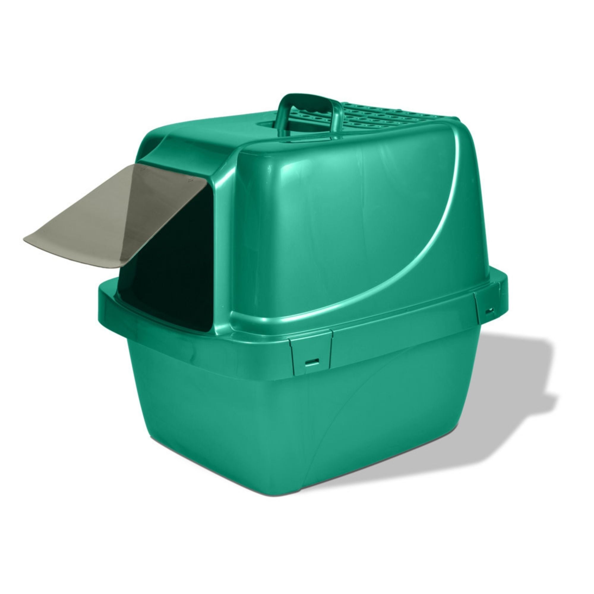 Van Ness Plastics Enclosed Sifting Cat Litter Box Blue 1ea/Extra-Giant