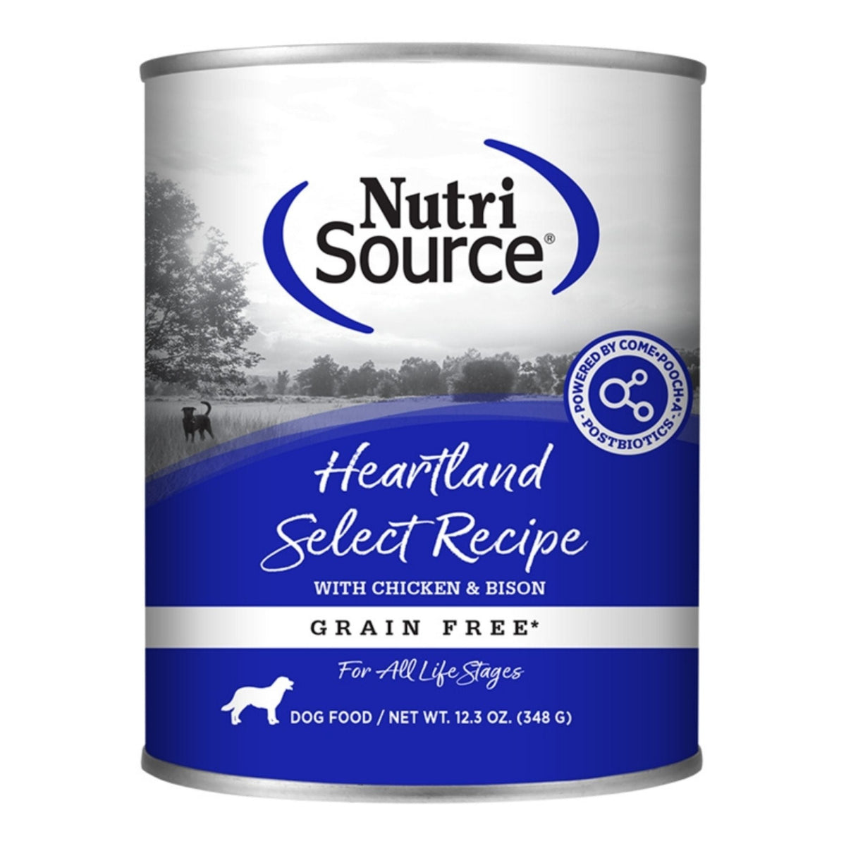 Nutrisource Dog Select Grain Free Heartland 12.3oz. (Case of 12)