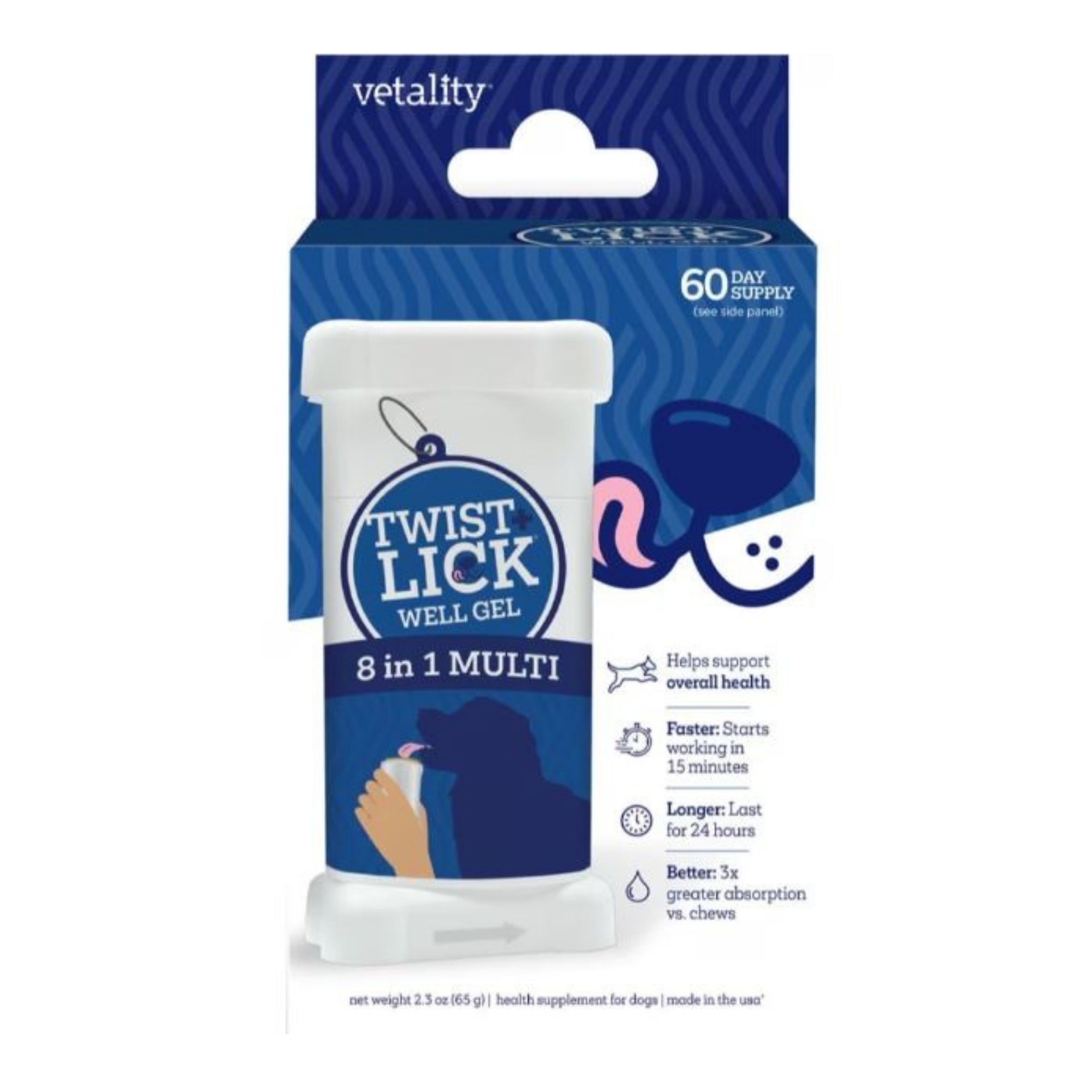 Vetality Twist & Lick 8 In 1 Supplement Beef 2.3oz.