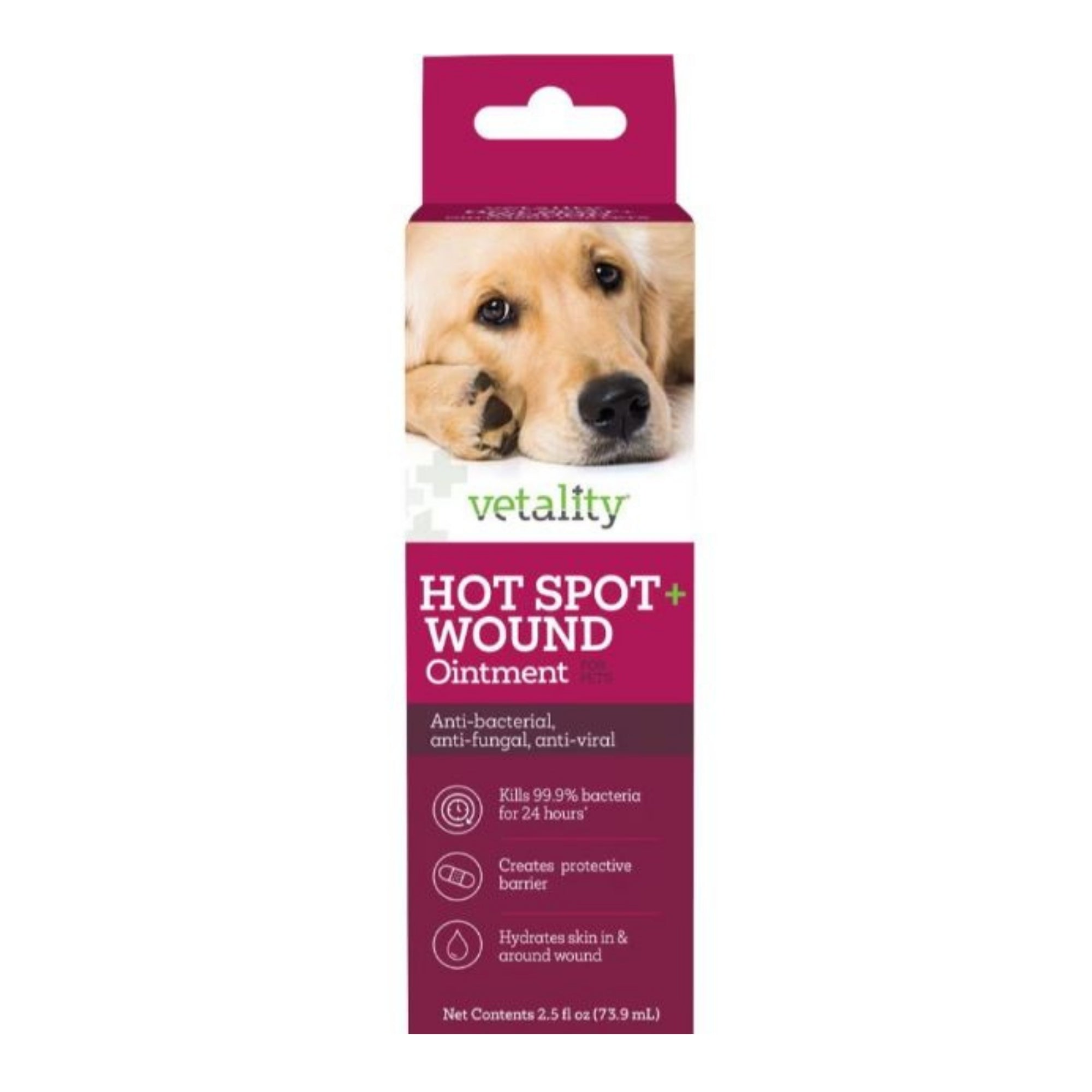 Vetality Hot Spot & Wound Ointment For Pets  2.5oz.