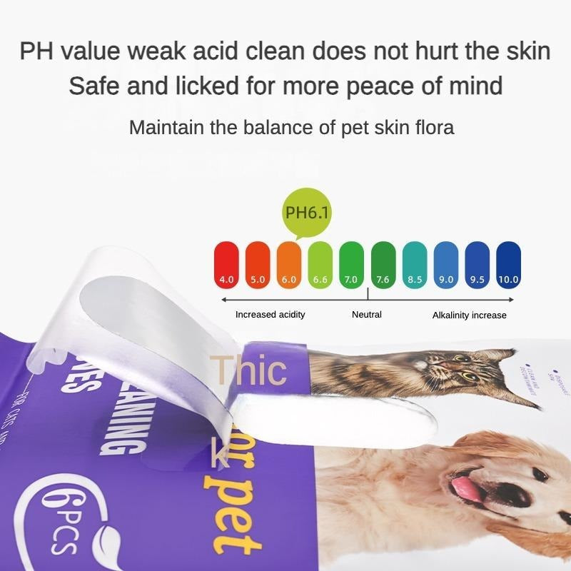 PET Cleaning  Deodorizing Bathing Wipes ForDogs And Cats, Nourish Fur Coconut OilGrooming Wipes For Dogs, Pet Cleaning GlovesWipes For Daily Care And Traveling.Hypoallergenic