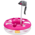 Trixie Cat Activity Crazy Circle With Plush Mouse Pink