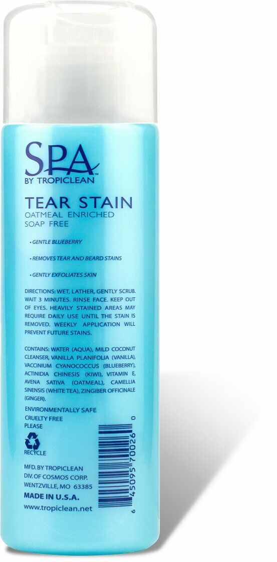 TropiClean Tear Stain Remover for Pets 8 oz