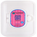 Earthbath Ultra-Mild Puppy Wipes packaging with pink label on a white background