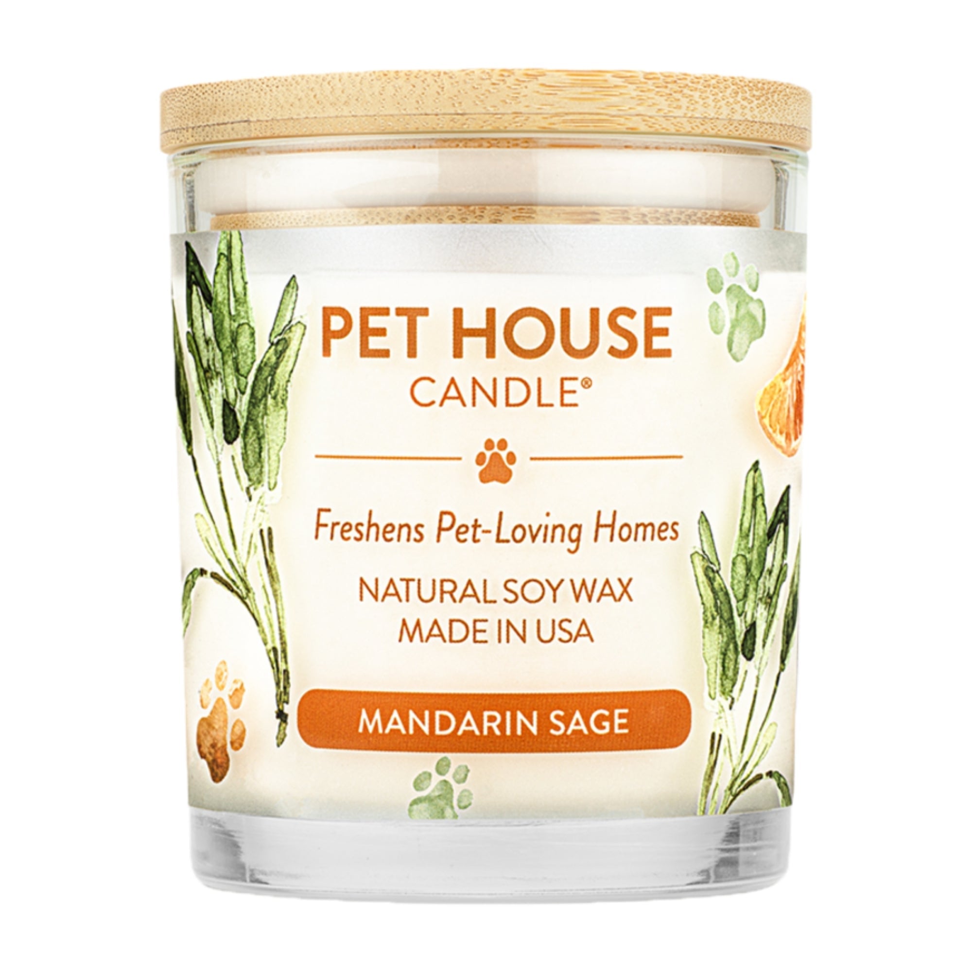 Pet House Candle Mandarin Sage Large Case of 3