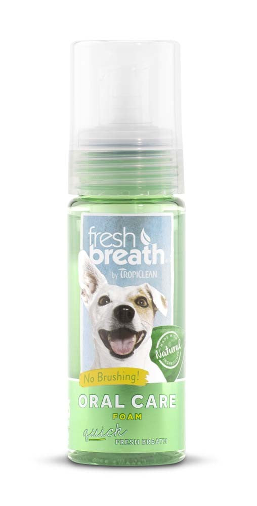 Fresh Breath by TropiClean Mint Foam for Pets, 4.5oz
