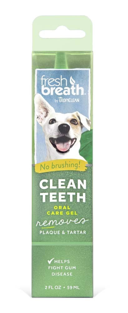 Fresh Breath by TropiClean No Brushing Clean Teeth Dental & Oral Care Gel 2oz