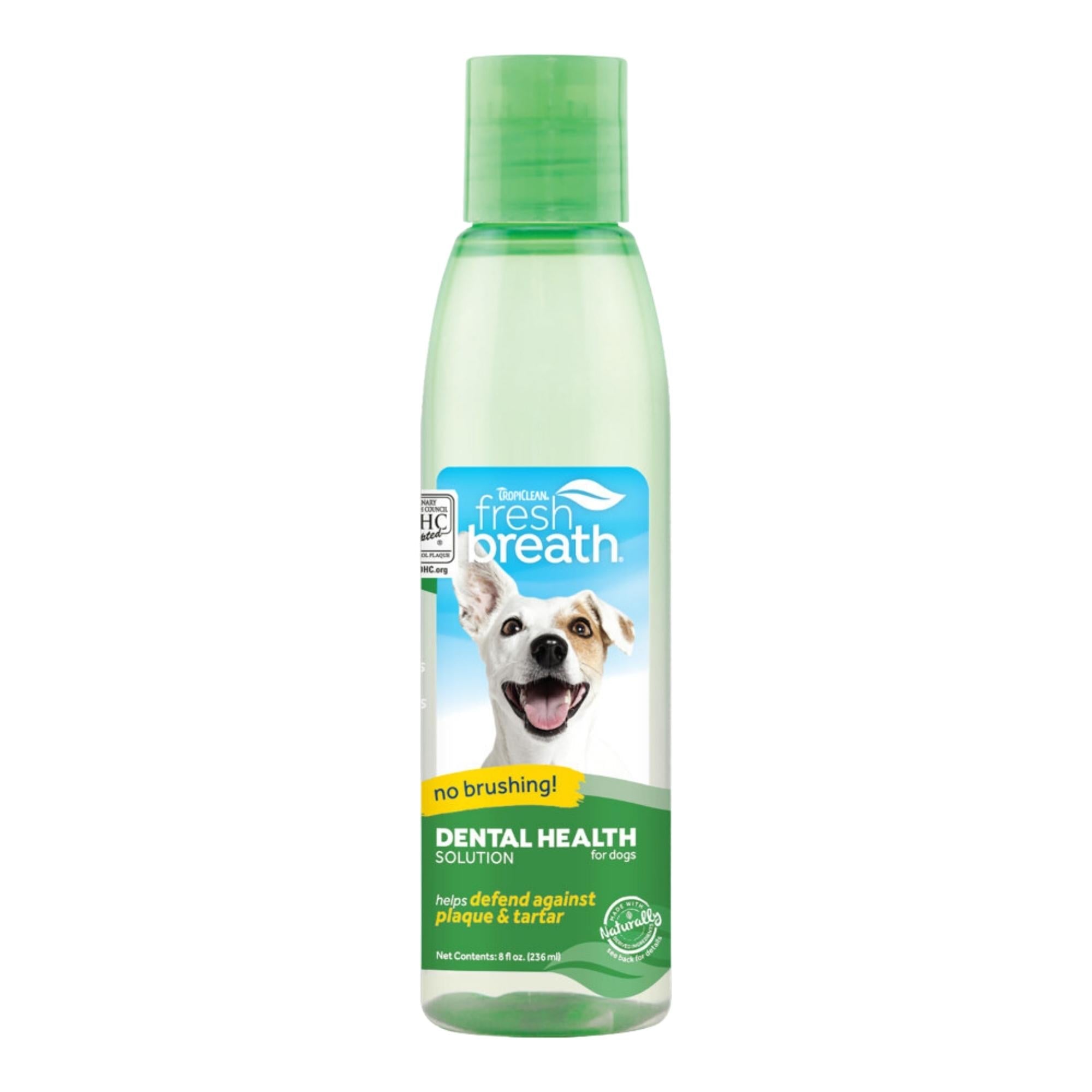 TropiClean Fresh Breath Dental Health Solution for Dogs 1ea/8oz. Default Title