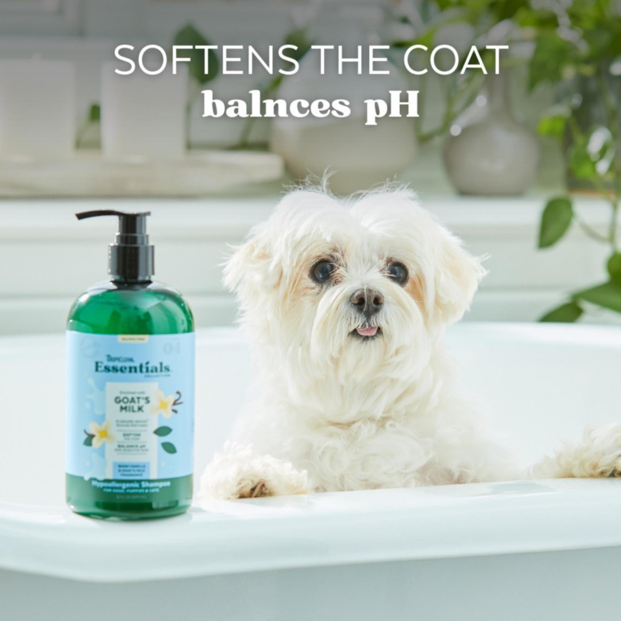 TropiClean Essentials Goat's Milk Shampoo for Dogs, Puppies & Cats 1ea/16 oz Default Title