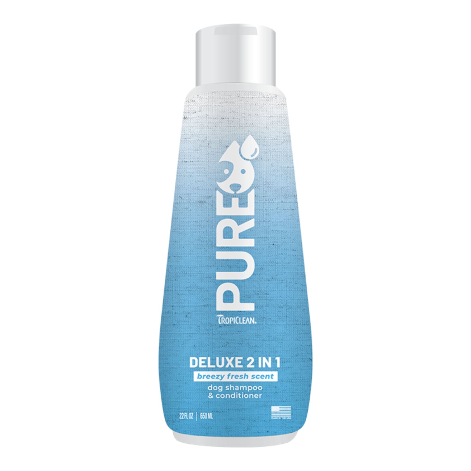 Tropiclean Dog Pure 2-in-1 Shampoo & Conditioner Deluxe Breezy 22oz.