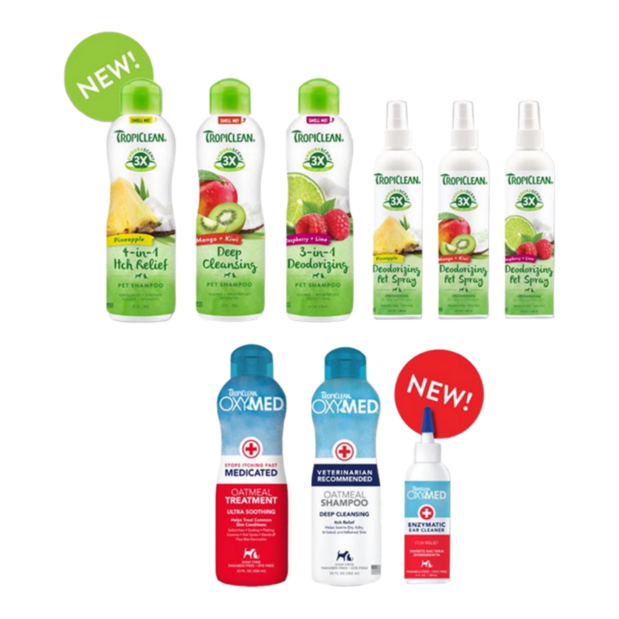 Tropiclean Dog & Cat Endurascent & Oxymed Bundle 18 Piece