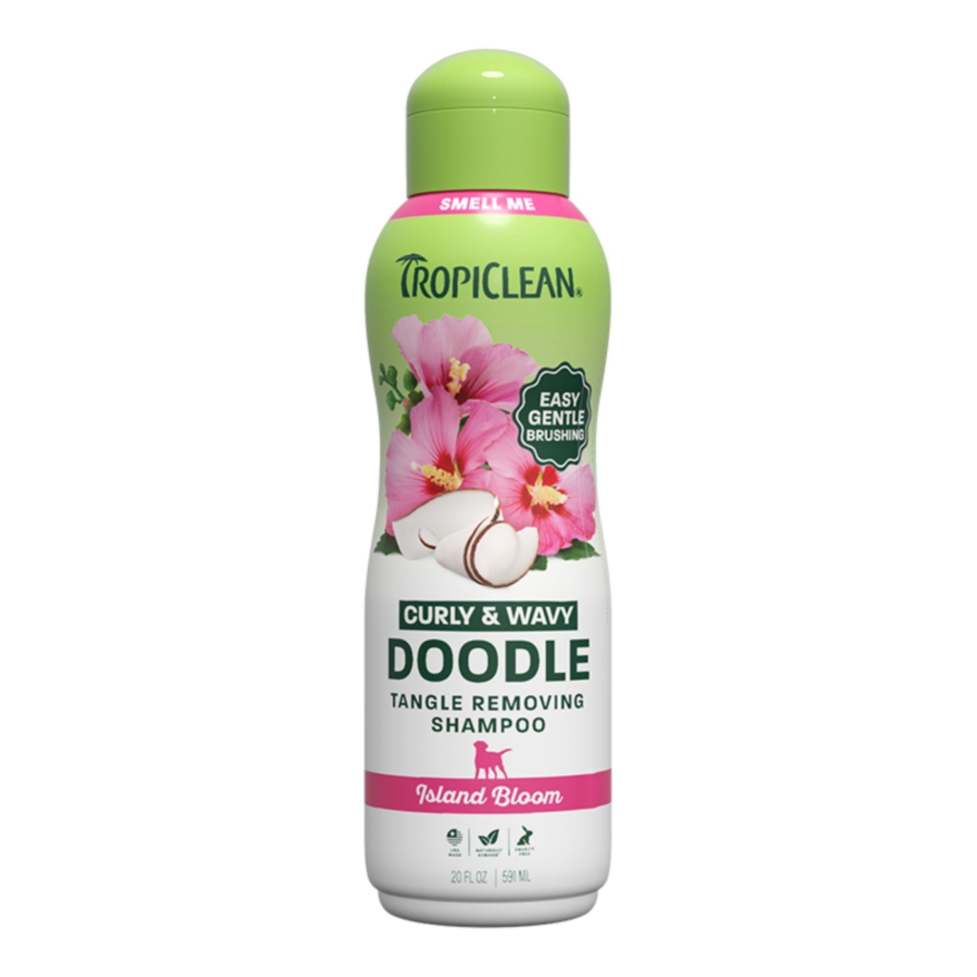 Tropiclean Dog Curly & Wavy Doodle Shampoo Island Bloom 20oz.