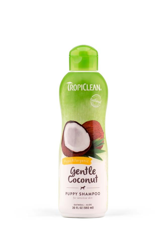 TropiClean Tearless Hypoallergenic Puppy & Kitten Shampoo Gentle Coconut 20oz