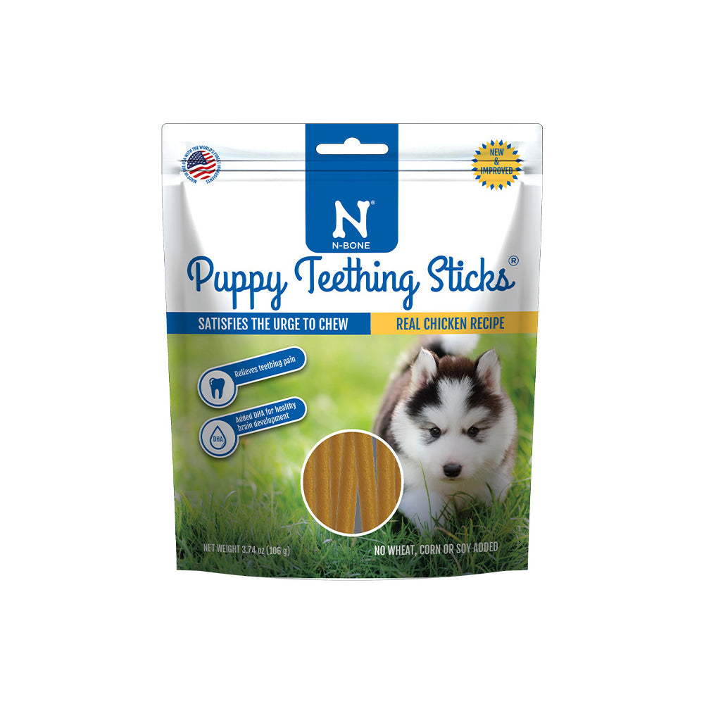 N-Bone Puppy Teething Treats Chicken 3.74 oz. Regular Default Title