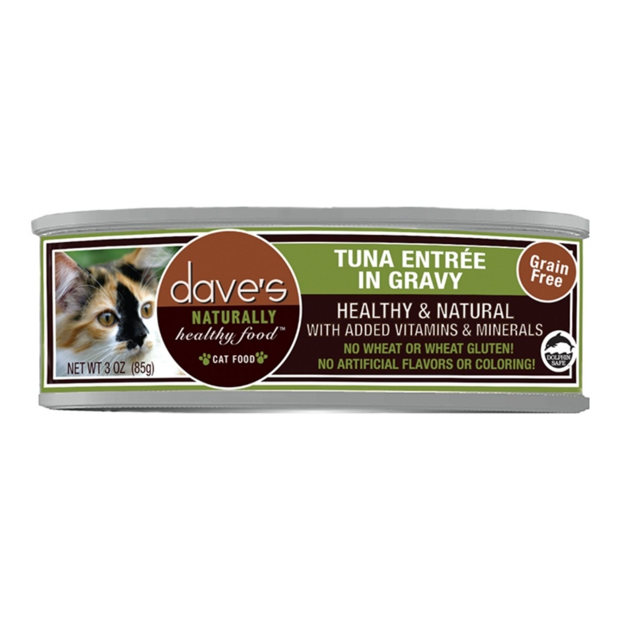 Dave's Pet Food Cat Naturally Healthy Tuna Entree In Gravy 3oz. (Case of 12)