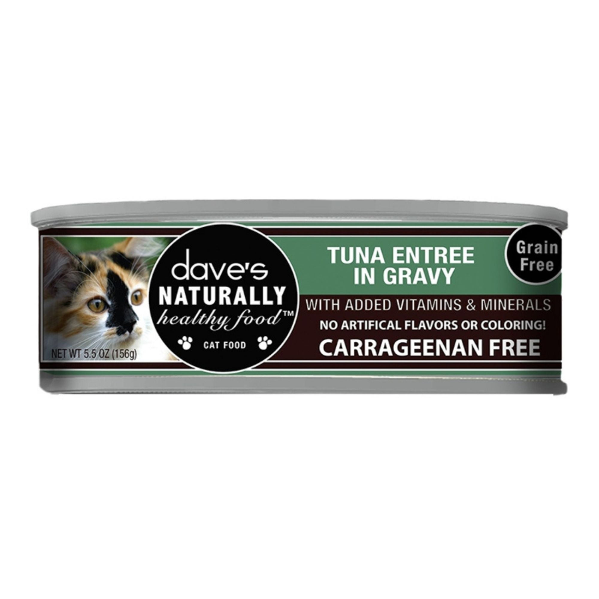 Dave's Pet Food Cat Naturally Healthy Tuna Entree In Gravy 5.5oz. (Case of 12)