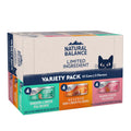 Natural Balance Pet Foods Limited Ingredient Pate Canned Cat Food Variety Pack (Chicken, Reserve Duck, Salmon) 3oz.(Case of 12)
