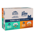 Natural Balance Pet Foods Limited Ingredient Soft Pate in Broth Wet Cat Food Variety Pack (Chicken, Duck) 2.6oz. (Case of 12)