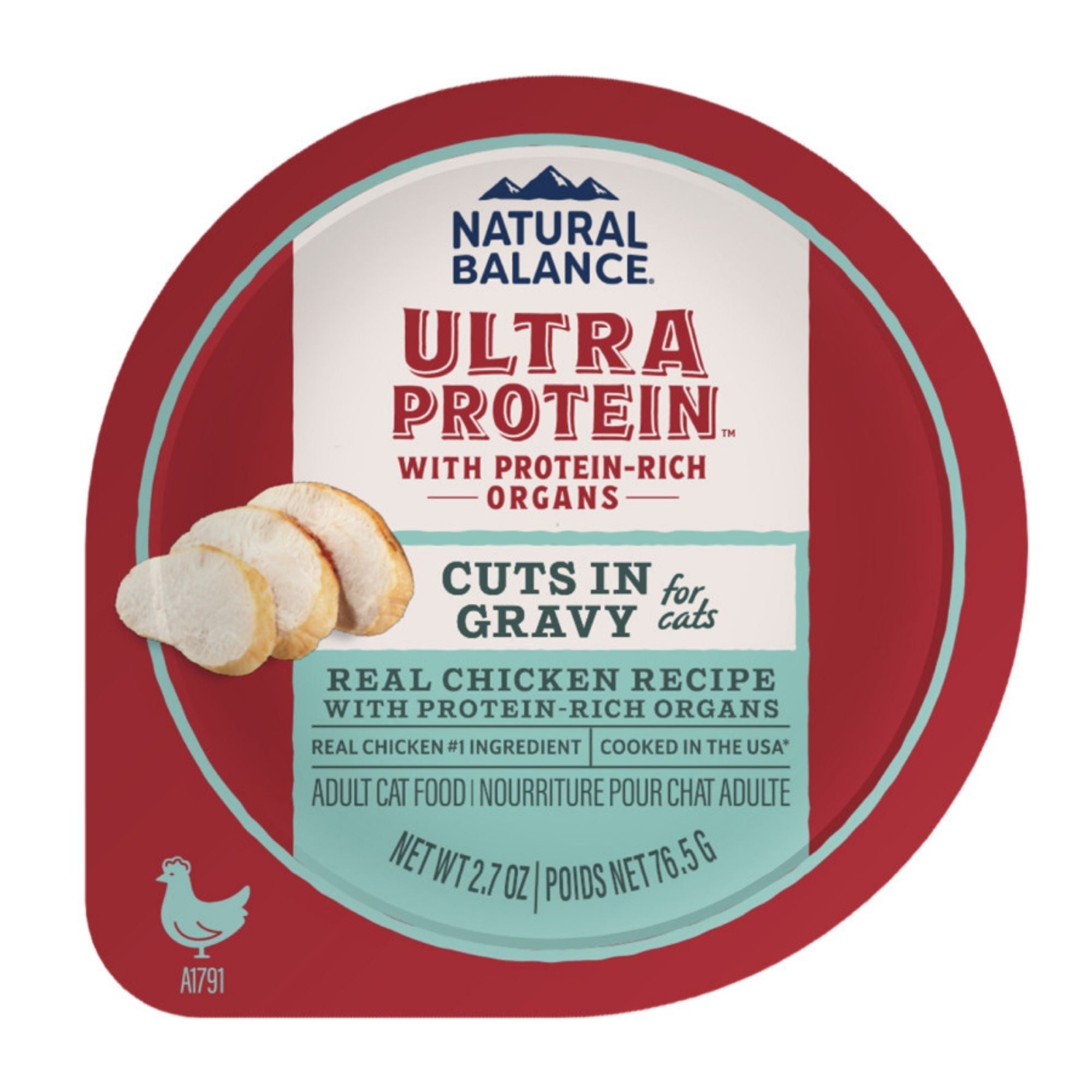 Natural Balance Pet Foods Ultra Protein Cuts in Gravy Wet Cat Food Chicken 2.7oz. (Case of 10)