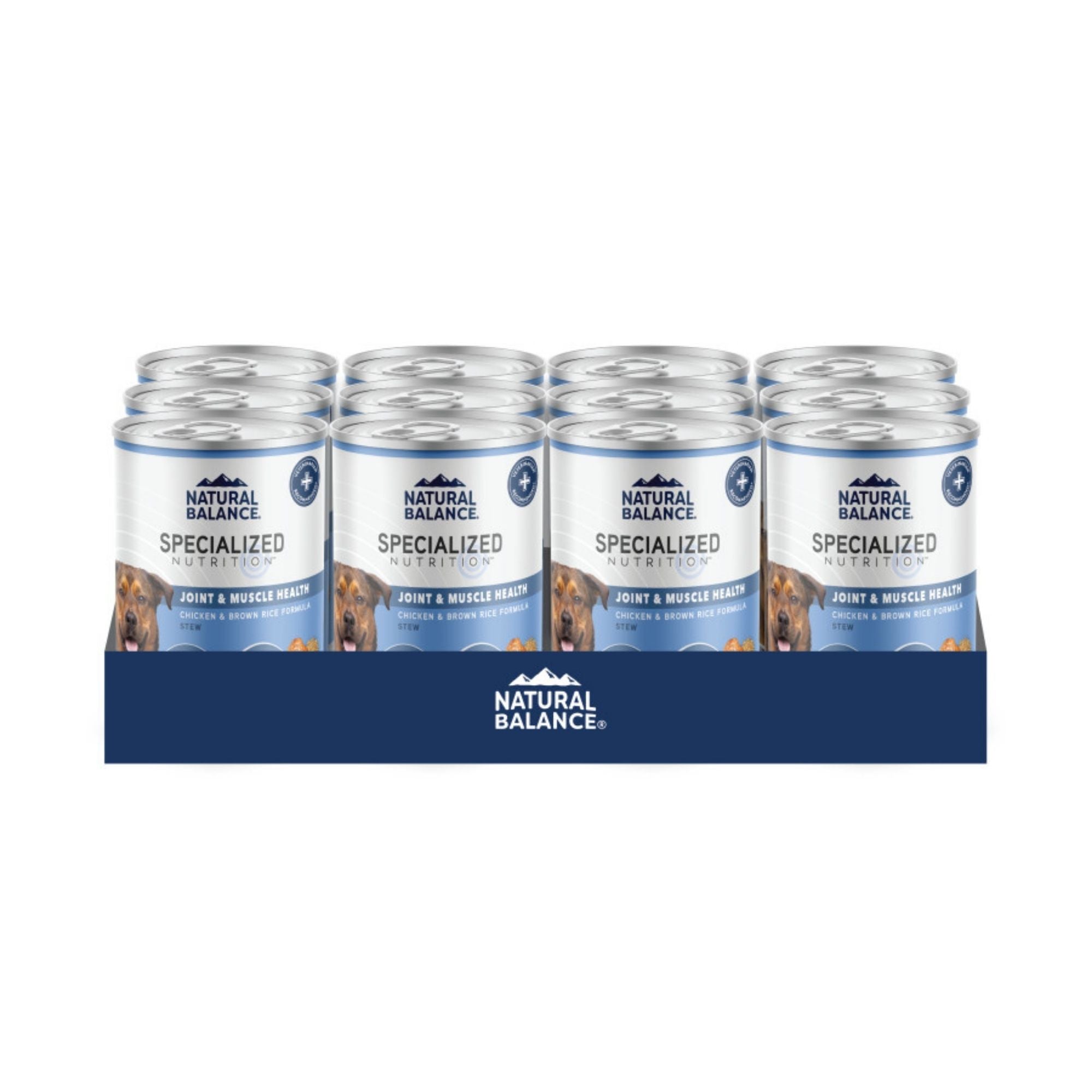 Natural Balance Pet Foods Specialized Joint & Muscle Canned Dog Food Chicken & Brown Rice 12.7oz. (Case of 12)