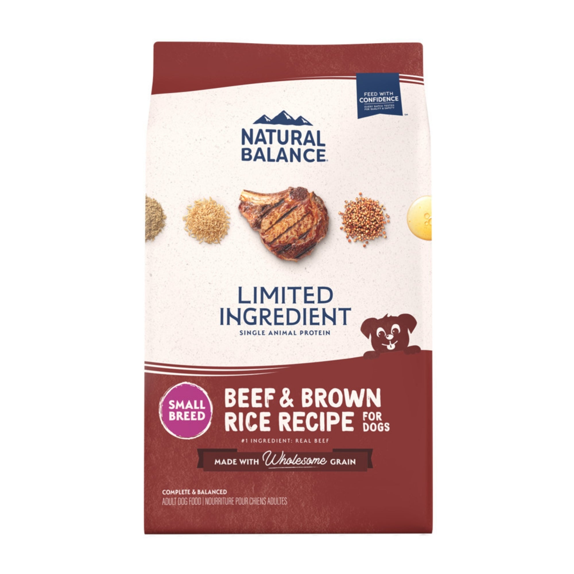 Natural Balance Pet Foods L.I.D. Small Breed Bites Dry Dog Food Beef & Brown Rice 1ea/12 lb