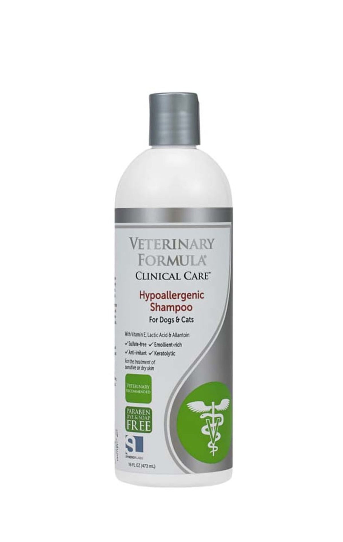 Veterinary Fomrula Clinical Care Hypoallergenic Pet Shampoo 16oz