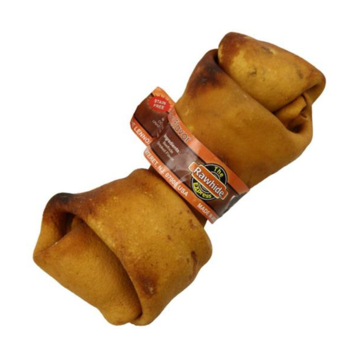 Lennox Beefhide Hickory Smoked Chews Knoted Bone Dog Treat 6-7in