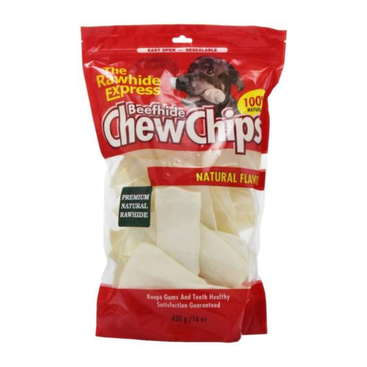 Lennox Beefhide Natural Chew Chips Dog Treat 16oz