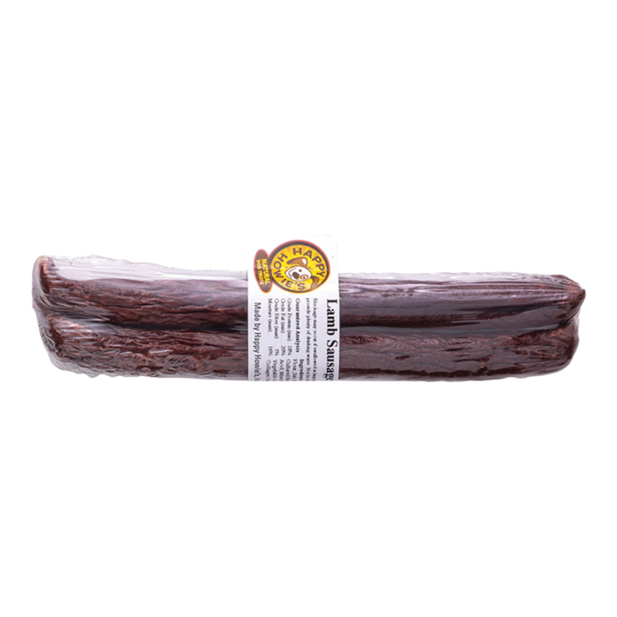 Happy Howie's Dog Lamb Sausage 2 Pack - 18 Count