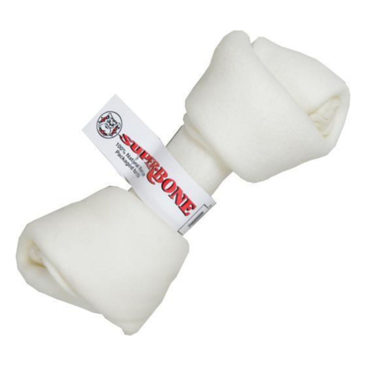 Super Bone White Knot Dog Chew 7-8"
