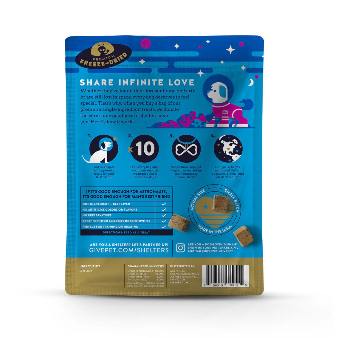 Givepet Dog Freeze-Dried Grain Free Space Cowboy 3Oz