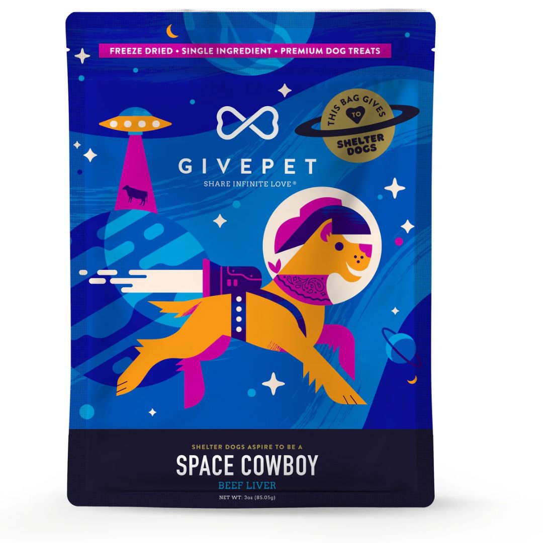 Givepet Dog Freeze-Dried Grain Free Space Cowboy 3Oz