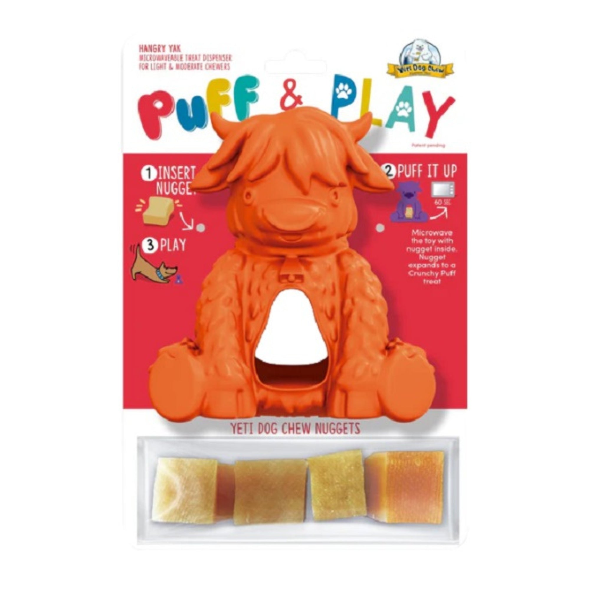Yeti Puff & Play Dog Hangry Yak Orange