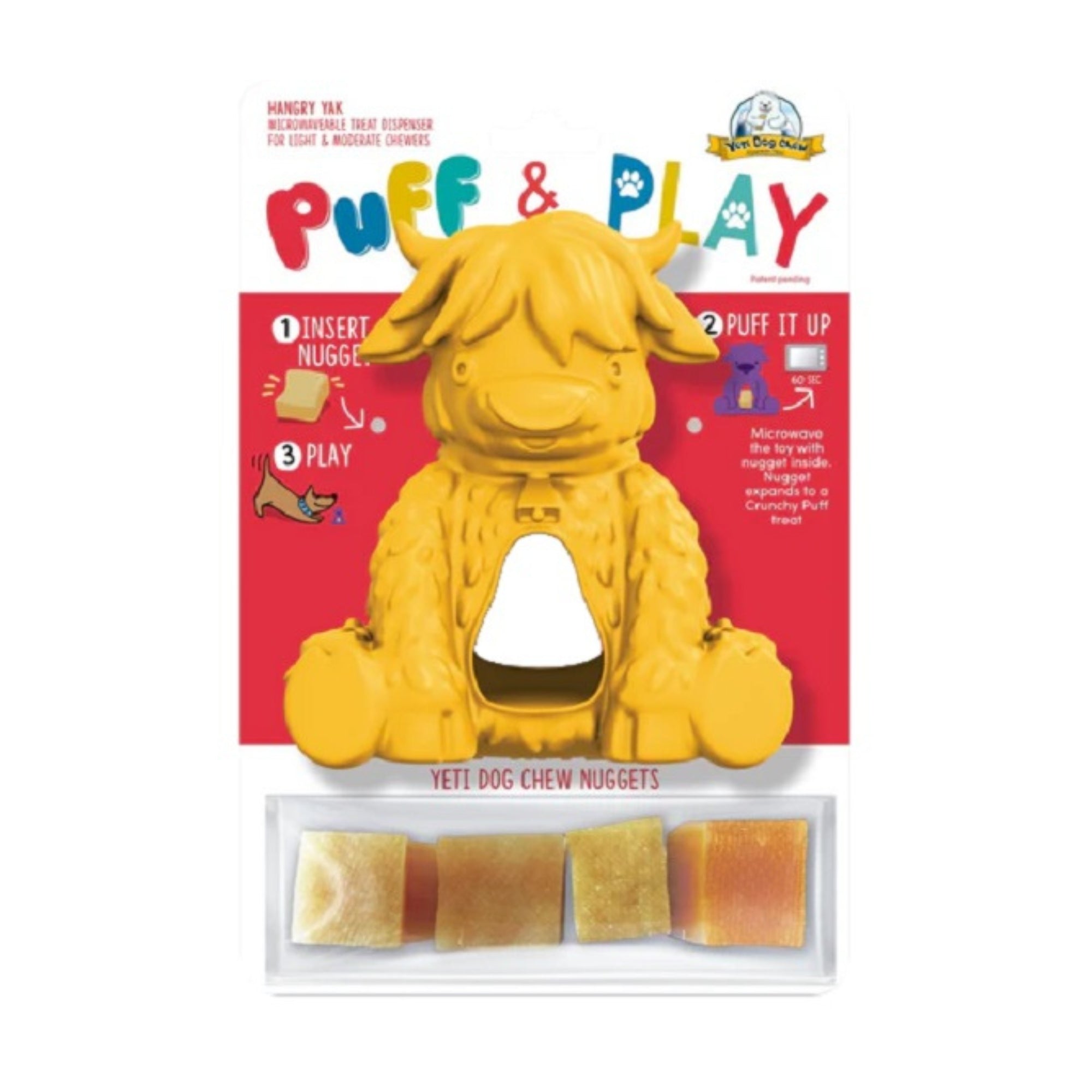 Yeti Puff & Play Dog Hangry Yak Yellow