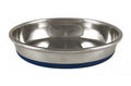 OurPets Premium Rubber Bonded Stainless Steel Cat Bowl Silver 12 oz