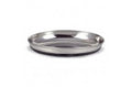OurPets Rubber Bonded Bottom Oval Cat Bowl Silver