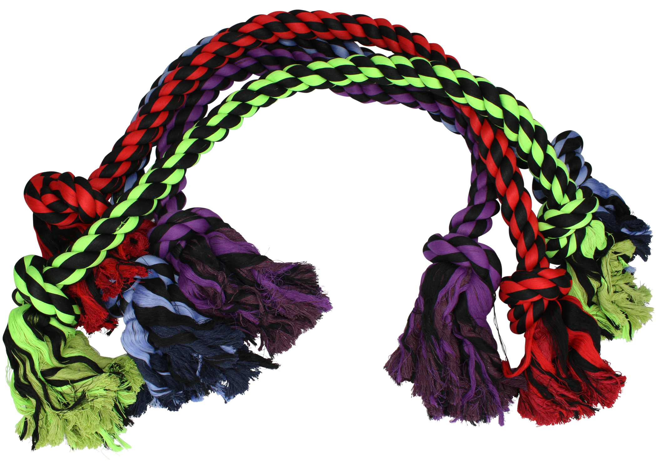 Multipet Nuts for Knots 2Knot Rope Dog Toy Assorted, 1ea/48 in