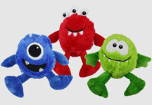 Multipet Plush Monster with Large Squeaker 9 inch