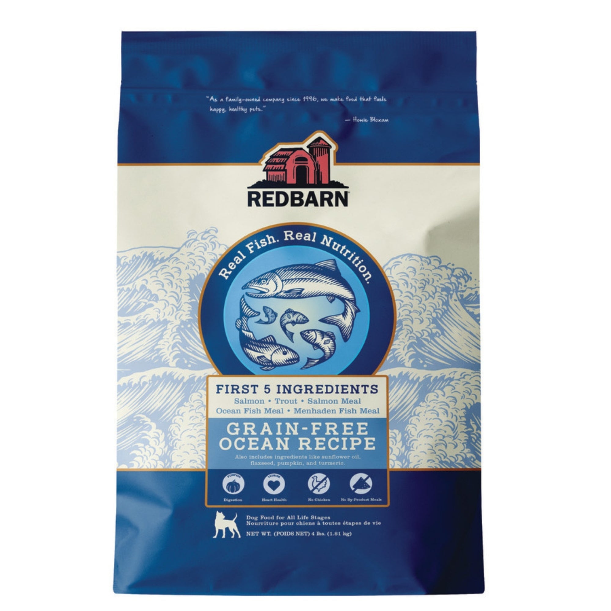 Redbarn Pet Products Grain Free Dry Dog Food Ocean, blank/4 lb