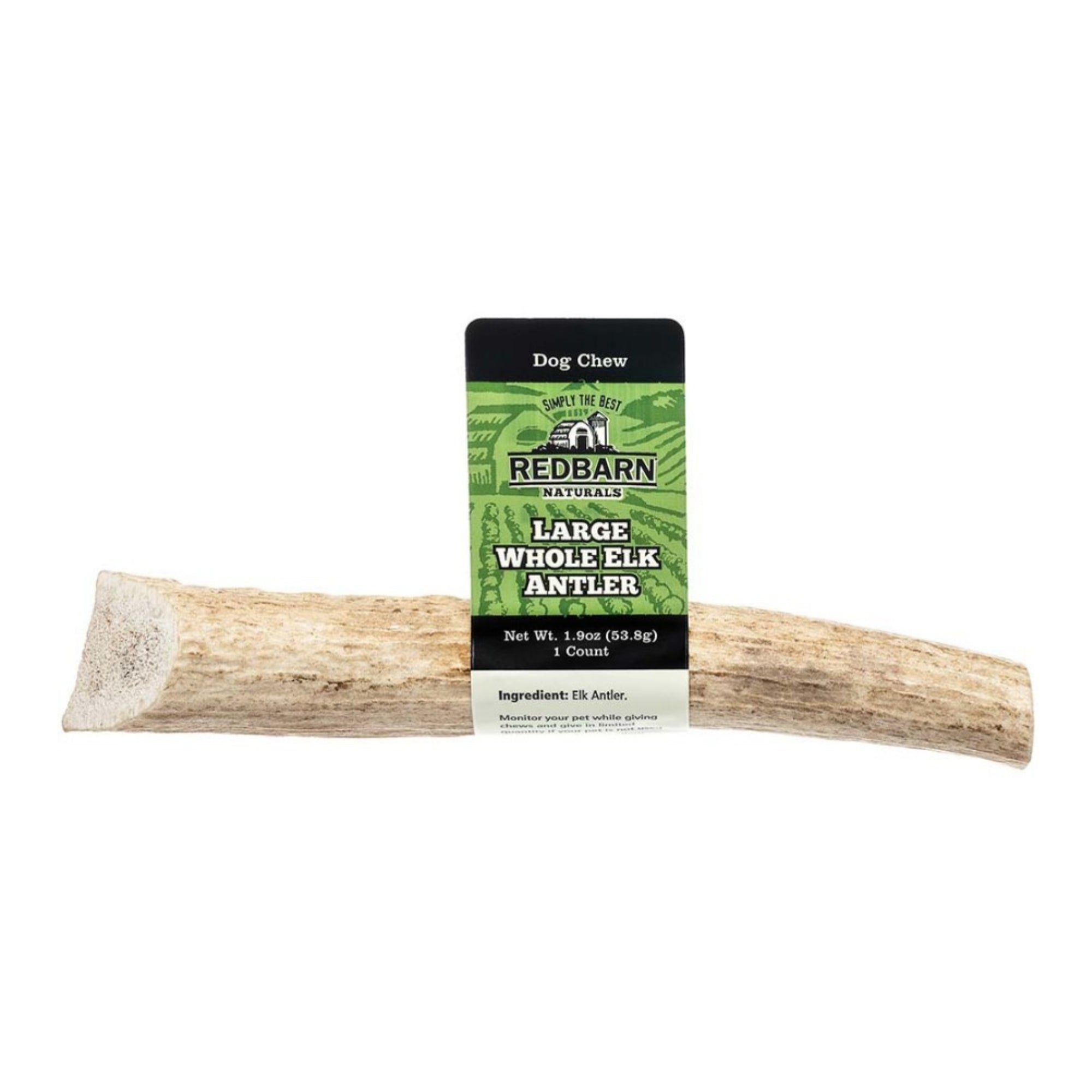 Redbarn Pet Products Natural Elk Antler Dog Treat Whole 1ea/LG, 1.9 oz