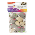 SmartyKat Skitter Critters Mice Catnip Toy Grey, Tan, 1ea/10 ct, Value pk