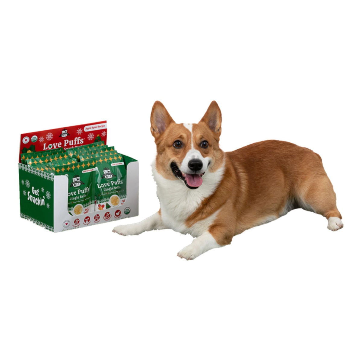 Lord Jameson Dog Love Puffs Tray Jingle Bells  12 Pack
