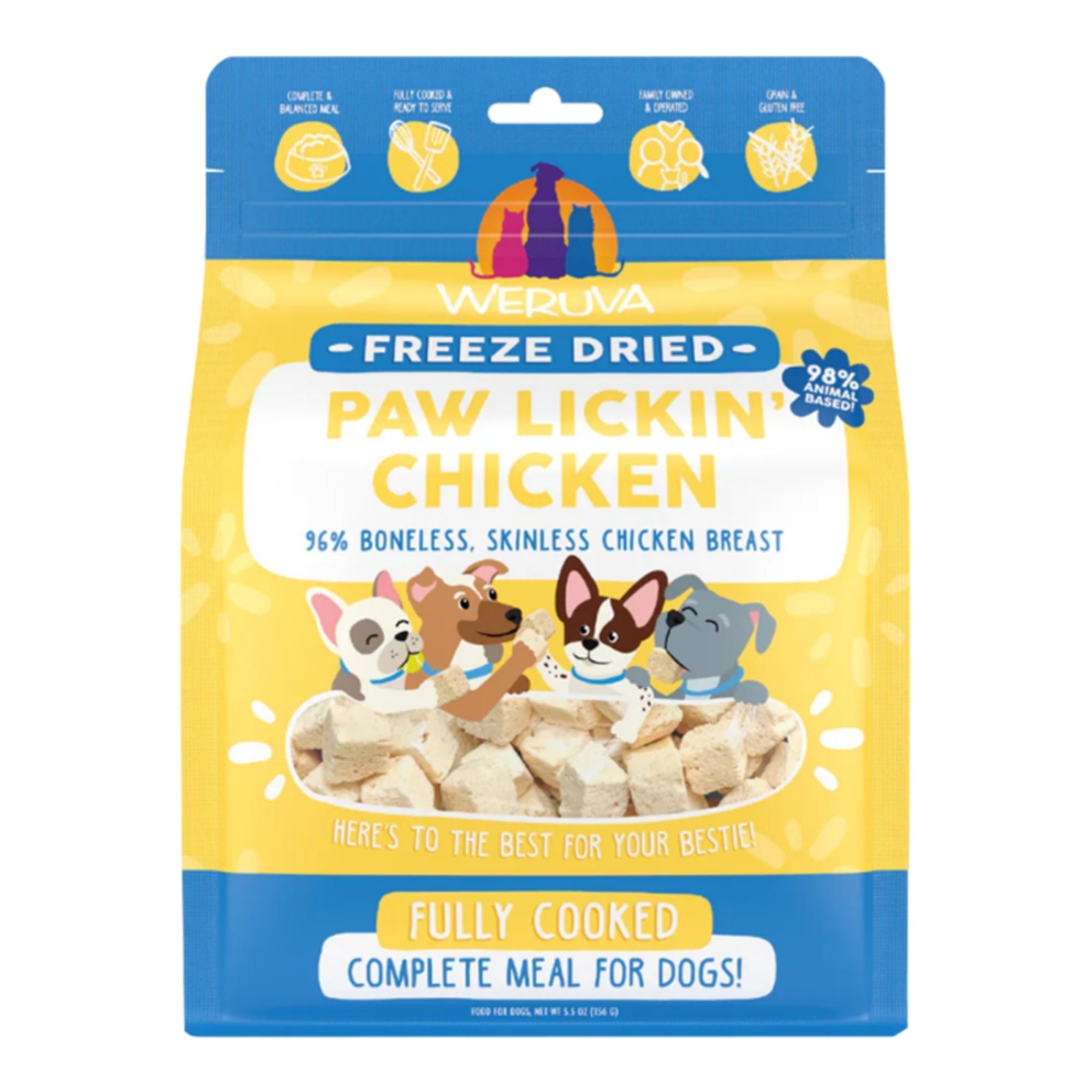 Weruva Dog Freeze-Dried Paw Lickin' Chicken 13oz. (Case of 6)