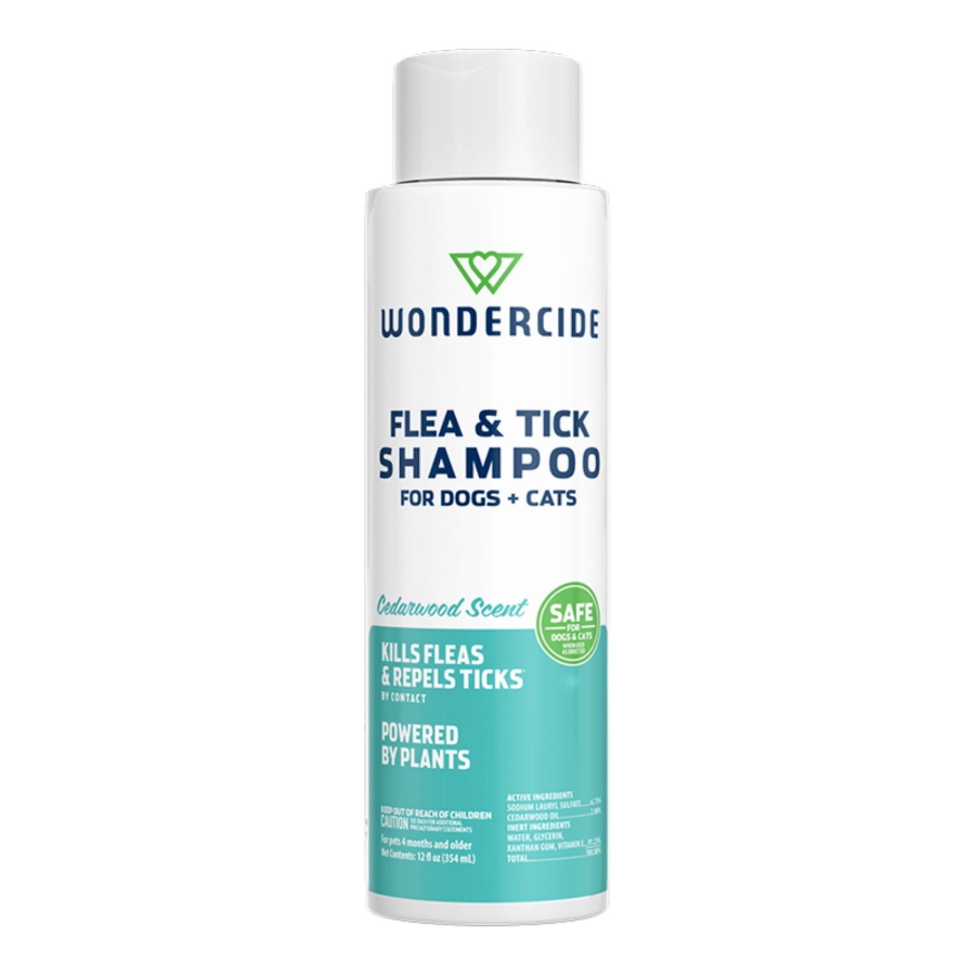 Wondercide Dog & Cat Flea & Tick Cedarwood Shampoo with Natural Essential Oils 12oz.