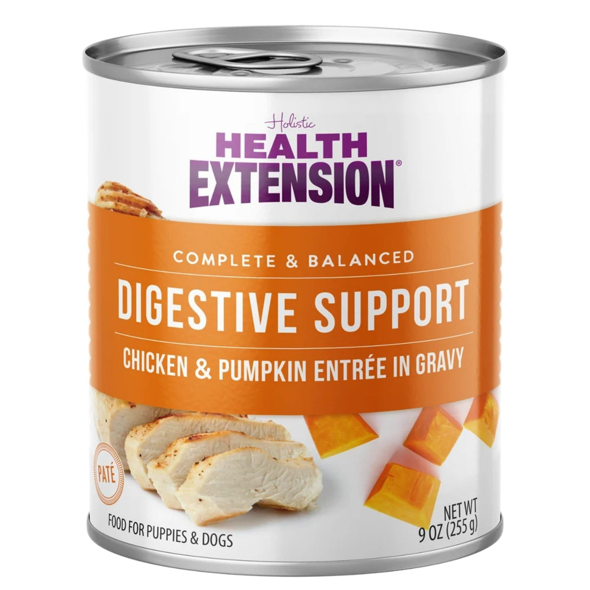 Health Extention Digest Chicken & Pumpkin & Gravy Dog Cans 9oz. (Case of 12)