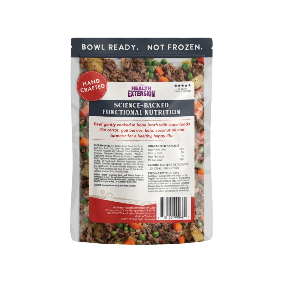 Health Extension Gently Cooked Beef & Potato Dog 9oz. (Case of 10)